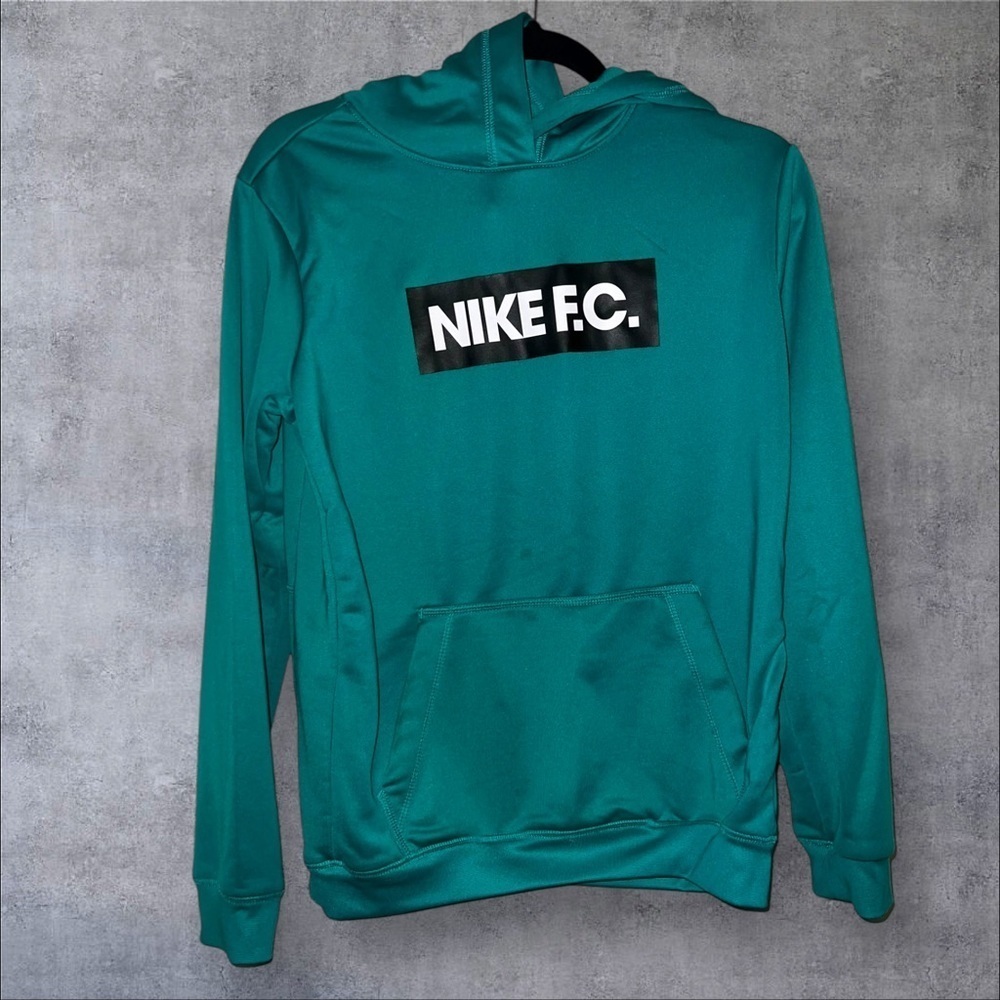 Nike F.C. Boys Teal Hoodie